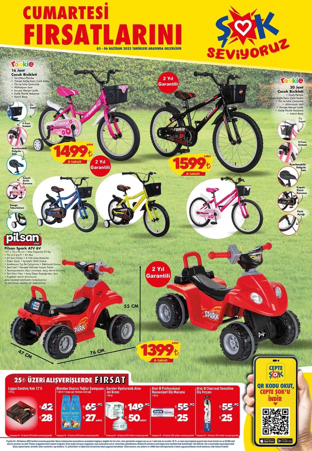 Şok' a Yarın Klima, Bisiklet, Derin Dondurucu Geliyor! Yetişen Alıyor.. Şok 3-6 Haziran 2023 Aktüel Katalog 1